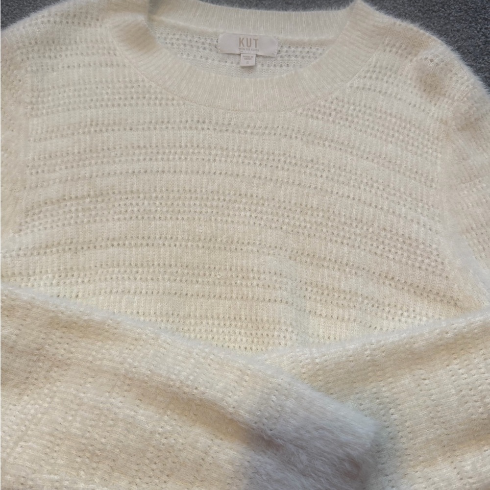 Kut from the Kloth Women's Soft White Sweater